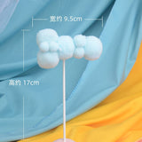 HULIANFU Rainbow Cake Topper Star Cloud Cupcake Decor Sofa Clay Cake Decor Baby Shower One 1st Happy Birthday Party Decor Kids Girl Boy