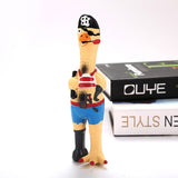HULIANFU Pets Dog Toys Screaming Chicken Squeeze Sound Toy Dog Squeaker Chew Training Pet Products Resistant Pig Puppies Small Dogs Toys