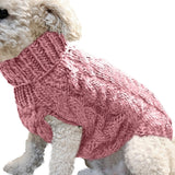 HULIANFU Warm Dog Cat Sweater Clothing Winter Turtleneck Knitted Pet Cat Puppy Clothes Costume For Small Dogs Cats Chihuahua Outfit Vest
