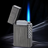 HULIANFU New  Loudly Gas Lighter Square Metal Sideslip Mini Lighters Flint Cigarette Lighters Smoking Accessories Gadgets for Men