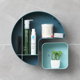 HULIANFU New Bathroom Wall-mounted Makeup Storage Box without Punching Large-capacity Jewelry Cosmetic Storage Box