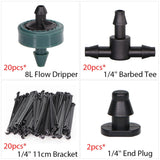HULIANFU RBCFHl 5-100m 4/7mm PVC Garden Watering Hose  Micro Irrigation Pipe Drip Irriation Tubing Sprikler for Lawn Balcony Greenhouse