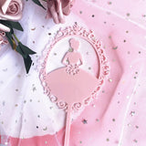 HULIANFU Wedding Cake Topper Acrylic Bride to be Cake Decorations Mariage Anniversary Birthday Party Baking Dessert Cake Top Flag Cupcake
