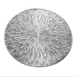 HULIANFU Round Hollow PVC Placemats For Kitchen Dinning Table Mat Insulation Pads Drink Coffee Cup Coasters Hotel Restaurant Home Decor