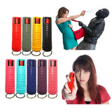 HULIANFU Portable Pepper Spray Tank Bottle Emergency Empty Box Spray Shell With Key Ring Keychain Self-defense Outdoor Camping Supplies