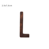 HULIANFU NEW Nordic Style Black Walnut Letter Decorative Letters Combination Wall Decoration DIY Letter Home Decoration Wooden Alphabet