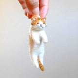 HULIANFU Non-finished  Pick Up Lovely Akita Dog Cat Panda Raccoon Rabbit Animal Wool Needle Felting Package material DIY Felted Kits