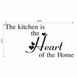 HULIANFU Kitchen Wall Stickers Vinyl Wall Decals for Kitchen English Quote Home Decor Art Decorative Stickers PVC Dining Room For Bar PVC