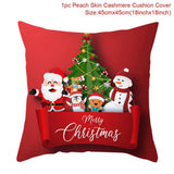 HULIANFU Santa pillowcase Happy New Year 2023 Xmas Gifts  Christmas Decor For Home Merry Christmas Ornament Navidad Natal Xmas Gifts