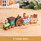 HULIANFU Merry Christmas Wooden Train Ornament Christmas Decoration For Home Santa Claus Gift Natal Navidad Noel  New Year Xmas Decor