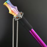 HULIANFU Reusable Hookah Mouthpiece  with Stainless Chain Strap Shisha Mouth Tips Silicon Resin Chicha Narguile Water Pipe Mouthpieces