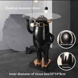 HULIANFU Nordic home decoration Creative Little Monster Landing Statue Large Landing ResinStatueTray Decoration SofaBedsideSmall TeaTable