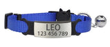 HULIANFU Personalized ID Free Engraving Cat Collar Safety Breakaway Small Dog Cute Nylon Adjustable for Puppy Kittens Necklace