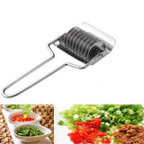 HULIANFU Kitchen Accessories 1PCS Pasta Machine Manual Noodle Spaetzle Maker Stainless Steel Blades Dumpling Maker Pasta Cooking Tools