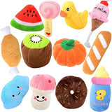HULIANFU Puppy Dog Plush Squeaky Toys for Small Medium Dogs Bone Aggressive Chewers for Pet Cat Products Puppy Accessories