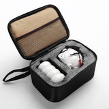 HULIANFU Tea Set1 pot 4 cups Travel Bag The Ding kiln Tea Sets Portable Travel Tea Set Quick Cup Tea Pot Kettle Gaiwan Kung Fu Tea Sets