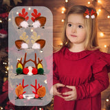 HULIANFU  1/2pcs Cute Deer Ear Hairpins Christmas Barrettes Hair Decorationd Beautiful Deer Antlers Hair Clips Hair Accessories Girls Gift