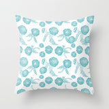 HULIANFU Super Hot Hipster Light Blue Green Mint Cushion Cases Modern Geometry Print Boho Decorative Pillowcase Sofa Couch Throw Pillows