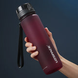 HULIANFU UZSPACE Sport Water Bottle 500/1000ML Portable Leakproof Outdoor Shaker My Bottle Tritan Plastic Eco-Friendly Drinkware BPA Free