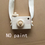 HULIANFU Nordic European Style Camera Toys Baby Kids Room Decor Furnishing Articles Child Christmas Birthday Wood Gifts