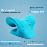 HULIANFU Neck Shoulder Stretcher Massage Pillow Relaxer Cervical Traction Device Massage Pillow for Pain Relief Cervical Spine Alignment