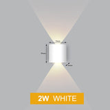 HULIANFU Led Wall Lamp Aluminum Outdoor IP65 Waterproof Up Down Wall Light For Home Stair Bedroom Bedside Bathroom Corridor Lighting