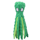 HULIANFU Pet Dog Plush Toy Squeaker Chew Animal Toy Octopus Skin Shell Bite Resistant Plush Toy Funny Durability Molar Toy Pets Supplies