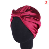 HULIANFU Women Night Sleep Hat Adjust Satin Bonnet Hair Styling Cap Long Hair Care 29 Styles Silk Head Wrap Shower Cap Hair Styling Tools