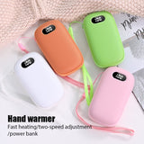 HULIANFU Portable USB Heater Rechargeable Electric Hand Warmer In Winter Double-Sided Heating Mini Mobile Power Supply Handwarmer 2 In 1