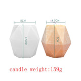 HULIANFU Silicone Candle Making Mold Geometric 3D Shape Resin Epoxy Chocolate Cake Handmade DIY Craft Mould Form for Candles