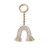 HULIANFU Macrame Rainbow Wall Hanging Decoration Boho Home Decor Party Supplies Baby Shower Dorm Kid Room Bead Tassels Ornaments