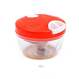 HULIANFU Kitchen Pulling Manual Food Rope Processor Shredder Vegetable Meat Garlic Onion Chopper Slicer Household Hand Mincer Tool