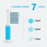 HULIANFU Toilet Cleaning Gel Bathroom Deodorant Air Freshener Needle Cleaner Fresh Gel Detergent Flower Aromatic Cleaning Remove Odors