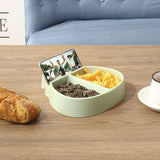 HULIANFU Plates For Food Creative Shape Lazy Snack Bowl Plastic Double Layers Snack Storage Box Bowl Lazy Fruit Plate Bowl Artifact Plate
