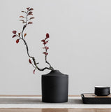 HULIANFU Stoneware ashtray with lid living room coffee table decoration Anti-ash portable ashtray Home Hotel Office Supplies/Gifts
