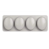 HULIANFU New 4 Cavity 3D Handmade Silicone Soap Molds Massage Therapy Bar Making Mould Tools DIY Oval Shape Soaps Resin Crafts