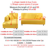 HULIANFU Plush Thick Sofa Cover for Living Room Adjustable Elastic Corner Couch Covers Sectional Slipcover Decor Sofa Chaise Cover Lounge