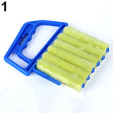 HULIANFU Microfibre Venetian Blind Cleaner Window Conditioner Duster Shutter Clean Brush washable venetian blind blade cleaning cloth