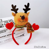HULIANFU 2023 Christmas Headbands for Children Santa Elk Antlers Baby Headband Kids Diadem Elf Ears Horns Noel Navidad 2023 Hair Accessories