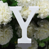HULIANFU White Wood Letter Alphabet DIY Personalised Name Design Art Crafts Free Standing Xmas Birthday Wedding Party Home Decoration