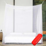 HULIANFU Outdoor Insect Tent Travel Repellent Tent Camping Mosquito Net Indoor Insect Reject 4 Corner Post Canopy Curtain Bed Hanging Bed