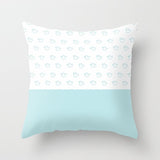 HULIANFU Super Hot Hipster Light Blue Green Mint Cushion Cases Modern Geometry Print Boho Decorative Pillowcase Sofa Couch Throw Pillows