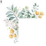 HULIANFU Leaf Green Plant Personality Wall Sticker Light Switch PVC Home Decoration Decal