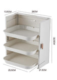 HULIANFU Kitchen Preparation Plate Organizer 6-Layer Cooking Dishes Tray Multi-Functional Wall Mount Racks Kitchen Organizer and Storage