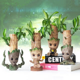 HULIANFU Strongwell Home Decoration Flower Vase Miniature Model Succulent Flower Pots Desktop Display Figurines Baby Groot Artware Gifts