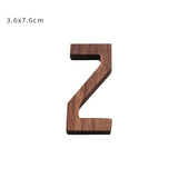 HULIANFU NEW Nordic Style Black Walnut Letter Decorative Letters Combination Wall Decoration DIY Letter Home Decoration Wooden Alphabet