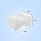 HULIANFU Memory Foam Wedge Sleeping Knee Pillow for Side Sleepers Back Pain Sciatica Relief Pregnancy Maternity Pillows Back Leg Cushion