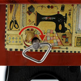 HULIANFU Mini Exquisite Sewing Machine Music Box Hand Crank Retro Music Boxes Jewelry Box Creative Birthday Gifts Home Decoration