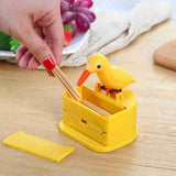 HULIANFU New Small Bird Toothpick Container Automatic Toothpick Dispenser Toothpick Holder Home Decoration Kitchen Accessories