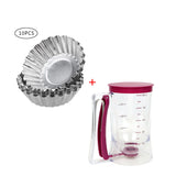 HULIANFU NICEYARD 900ml Cream Separator Batter Pastry Dough Dispenser for Cupcake Pancake Cake Muffin Kitchen Baking Tool Measuring Cup